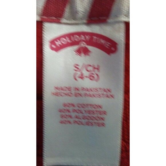 Holiday Time Red Ugly Christmas Noel Sweatshirt Small 4-6 - Picture 4 of 4